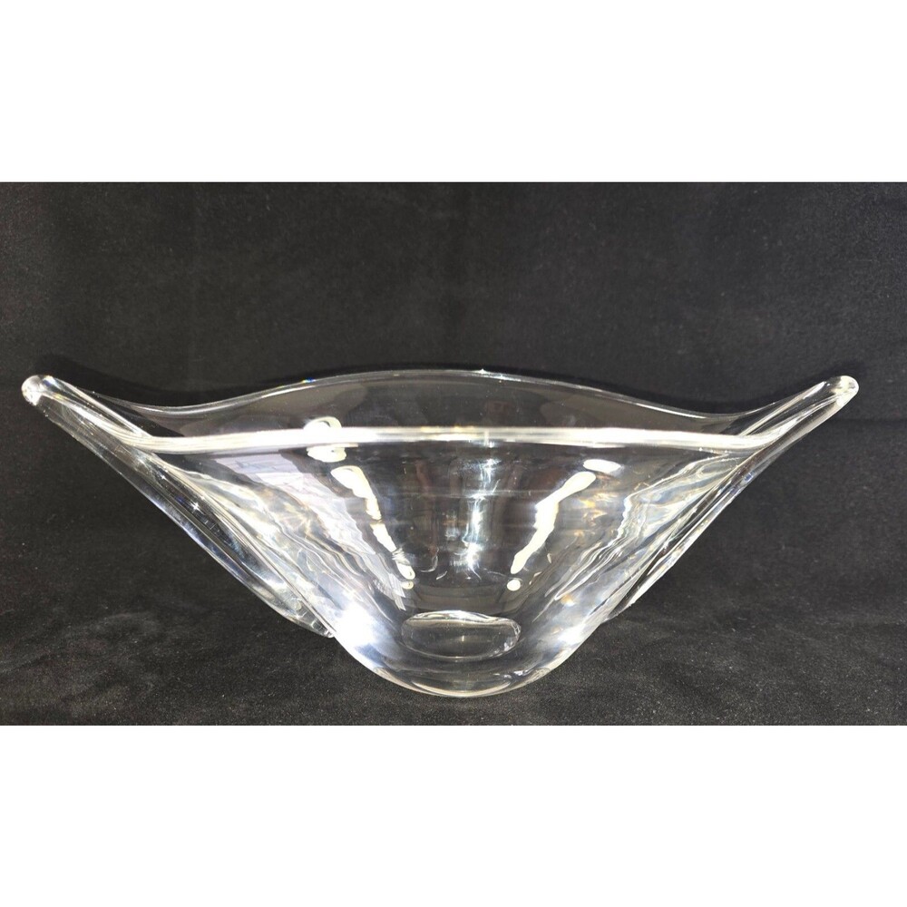 Steuben Crystal 11" Oval Bowl Shape 8068 Signed